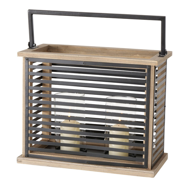 Felinar metalic ajurat Lunis