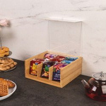 Cutie depozitare ceai 6compartimente, 22x21x9,5 cm, Kesper