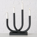 Suport de lumanare din metal Tonis, 34 x 33 cm, negru
