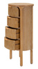 Comodă îngustă GOTEBORG cu mai multe sertare, look scandinav, înălțime 82 cm