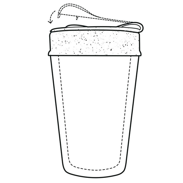 Cana de cafea ISO TO GO WEEKEND, 400 ml, KOZIOL