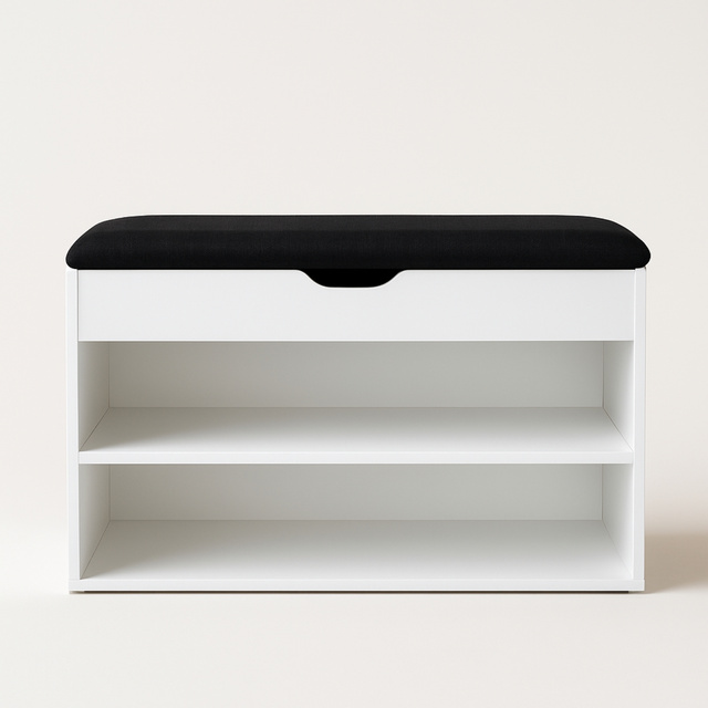 Dulap pentru pantofi cu loc de șezut LEVA, 60 x 30 x 47 cm