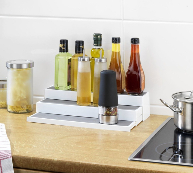 Raft bucătărie 3 niveluri STEPS, 40x9x9 cm, WENKO