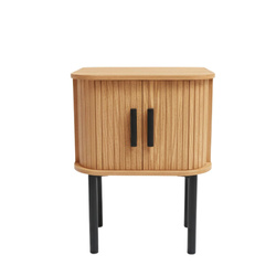 Noptieră riflată SCAVA, 40 x 40 x 53 cm