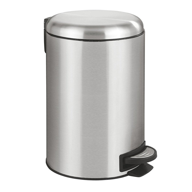 Coș de gunoi LEMAN, Easy Close, 12 l, WENKO, argintiu