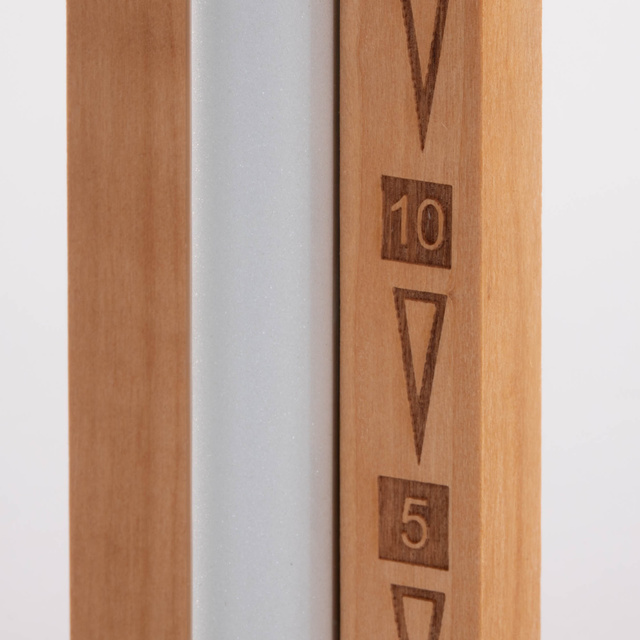 Clepsidra sauna, lemn de arin