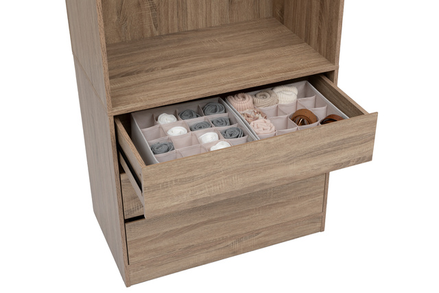 Organizator pentru sertare DRESSY, 16 compartimente, 31 x 31 cm