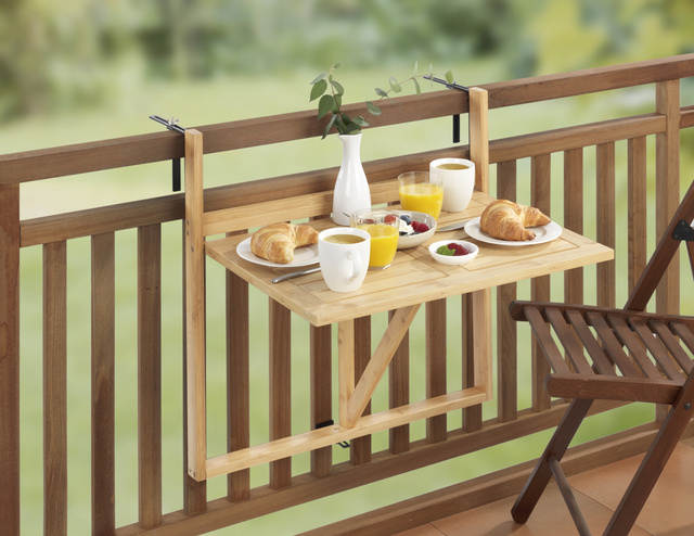 Masa de balcon pliabila pentru balustrada WAIKIKI