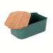 Cutie de paine cu capac din bambus, 33 x 18,5 x 12 cm