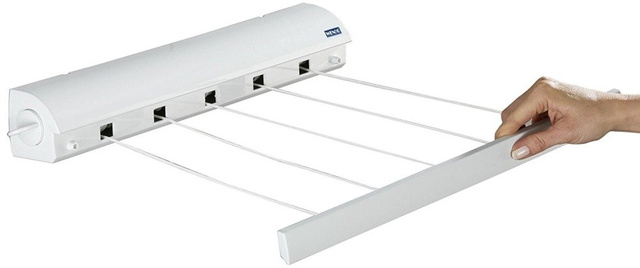 Uscător de rufe extensibil , 5 bare, 47,5x7x7 cm, WENKO,