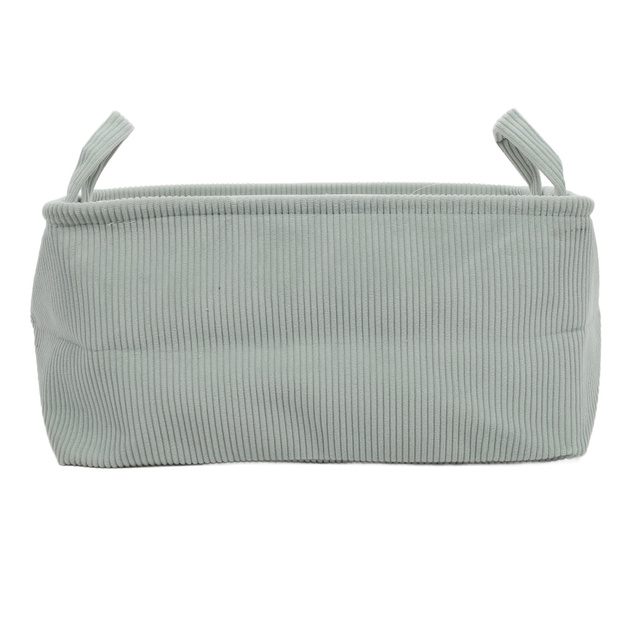 Coș de depozitare cu mânere, din poliester, 40 x 29 x 22 cm