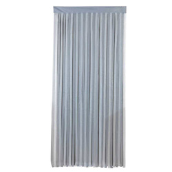 Perdeă pentru ușa cu benzi, 90 x 200 cm, gri