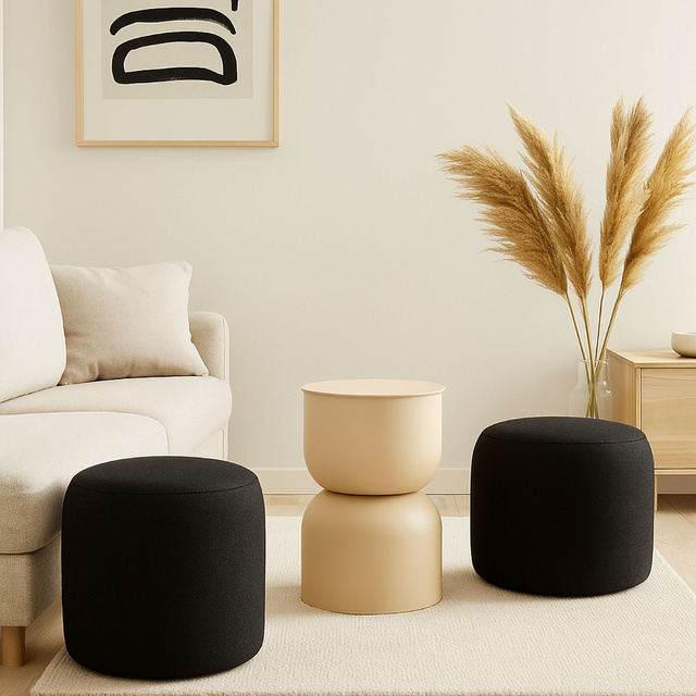 Masa coloană DISA, mată, Ø 31 cm, nisipie