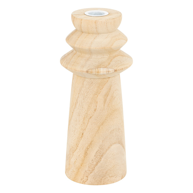 Set suport lumanari UMA lemn, 2 buc.