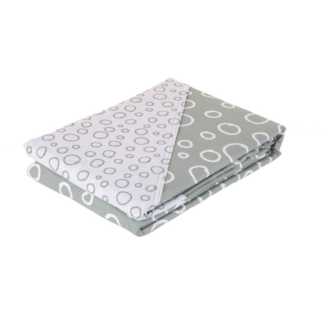 Set lenjerie de pat din bumbac Dots, reversibil, 220 x 240 cm