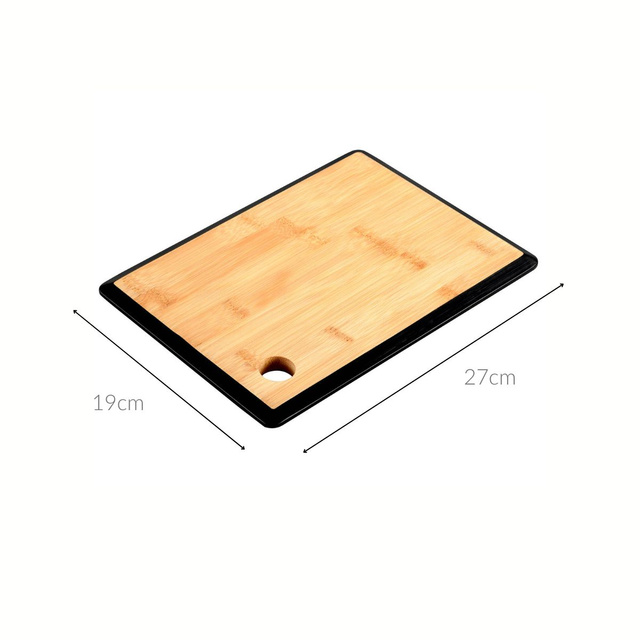 Blat de taiat din bambus, negru