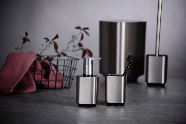 Cos de gunoi cu capac rabatabil AURON, crom, Wenko