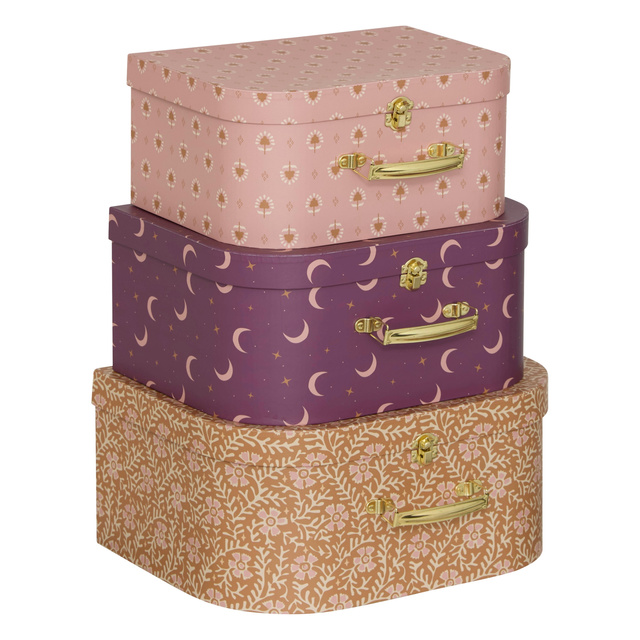 Cutii de carton decorative NOMAD, 3 cutii.