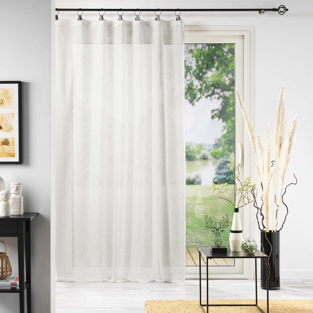 Perdea din plasă LINKA cu ochiuri metalice, 140 x 240 cm