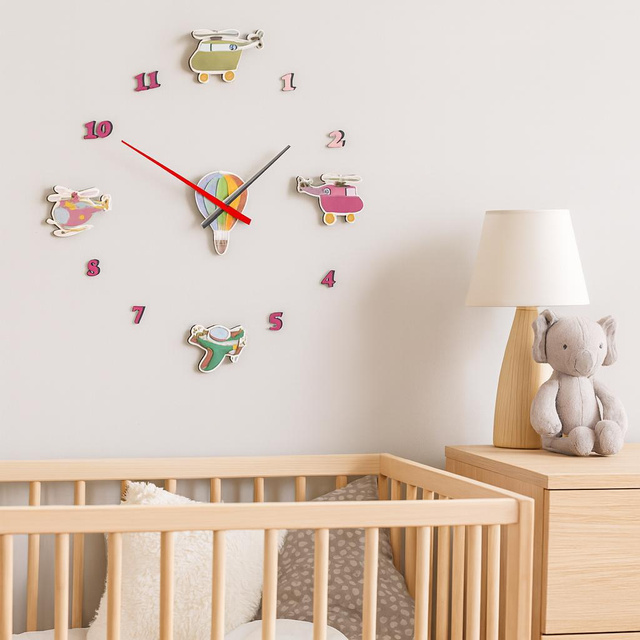 Ceas DIY pentru camera copilului VIB, model 3