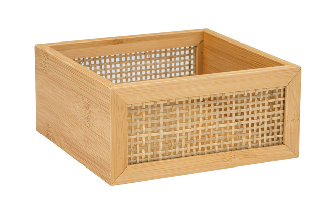 Suport cosmetice ALLEGRE BAMBOO, 15 x 7 x 15 cm, WENKO