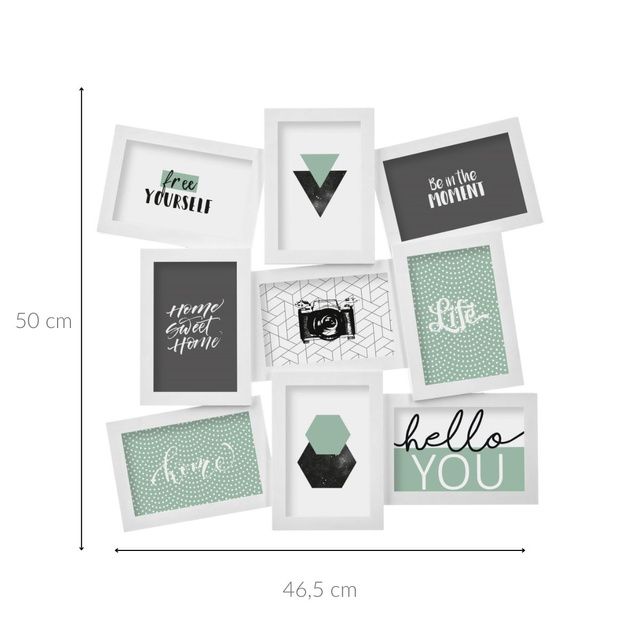 Rame foto, colaj, 9 elemente