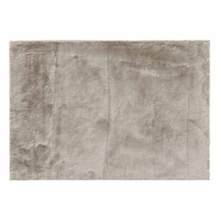 Covor moale din blană sintetică, maro, FELINE