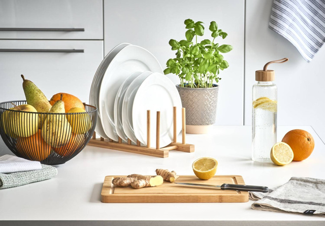 Suport pentru farfurii, organizator, 100% bambus, ZELLER