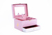 Cutie de bijuterii muzicala cu oglindă,Roz