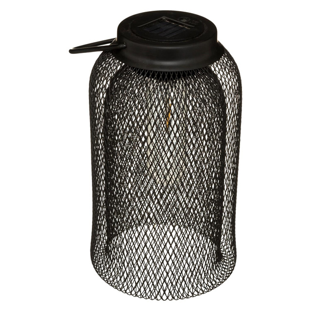 Felinar solar Zoe, metal, inaltime 26 cm