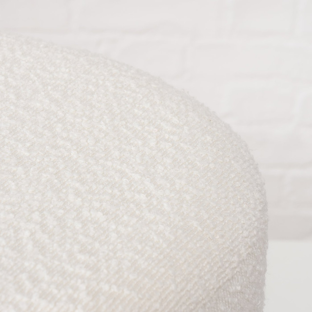 Bancă SOLIN cu tapițerie de pluș, înălțime 42 cm