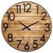 Ceas de perete din lemn Abby, brad, Ø 70 cm