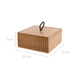 Organizator baie din bambus, 15 x 15 x 7 cm
