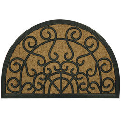 Covoras de intrare semirotund cu fibră de cocos MARQUIS, 40 x 60 cm