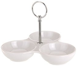 Boluri din porțelan pentru sosuri, dipuri și gustări - 3 bucăți