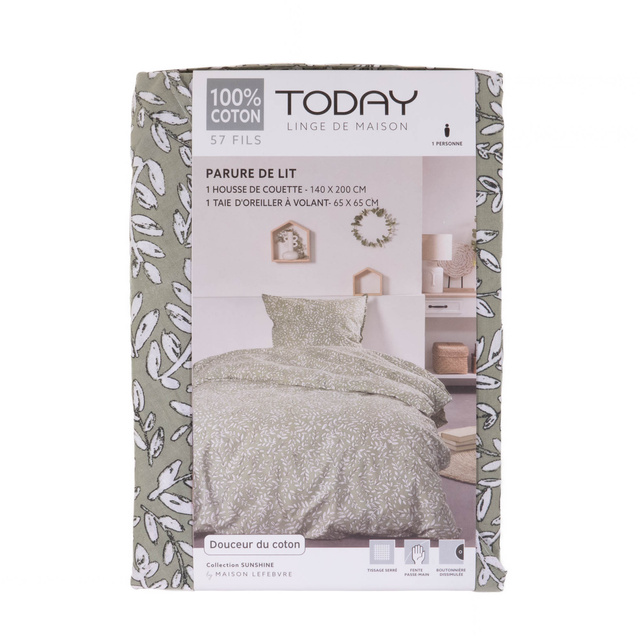 Lenjerie din bumbac SUNSHINE, dublă față, 140 x 200 cm