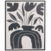 Tablou în ramă neagră cu motiv vegetal EMBER, 40 x 50 cm