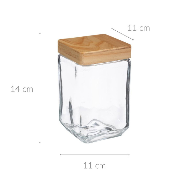 Recipient pentru produse alimentare vrac, 1,25 L, sticla