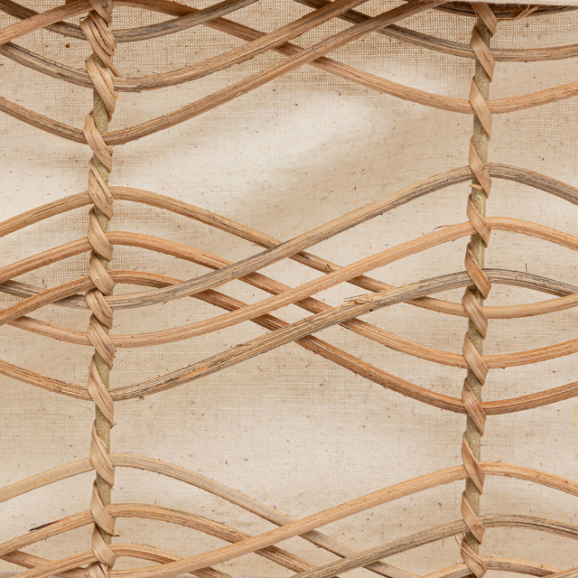 Set de 4 cutii de depozitare Rosy din ratan natural