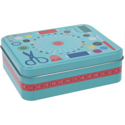 Trusa de cusut in cutie metalica, 92 elemente