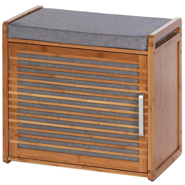 Schowek na buty Bahari z poduszką wykonany z bambusa, Wenko