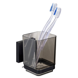 Cana pentru periuta de dinti QUADRO montata pe perete, instalare fara gaurire