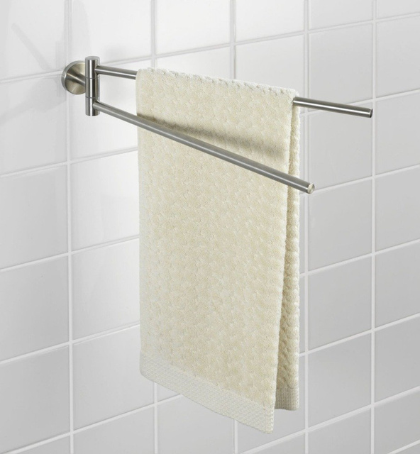 Suport dublu pentru prosoape BOSIO MATT, suport - oțel inoxidabil, WENKO