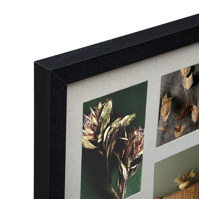 Rama pentru 16 fotografii TONY, neagră, 63 x 63 cm