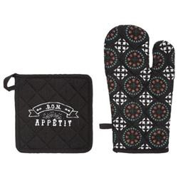 Set manusa de cuptor + suport vase