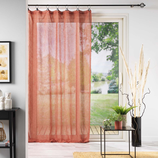 Perdea din plasă LINKA cu ochiuri metalice, 140 x 240 cm