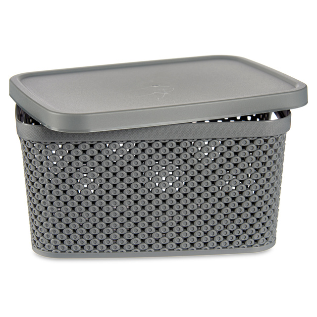 Cos din plastic cu capac, organizator, 3,5 l
