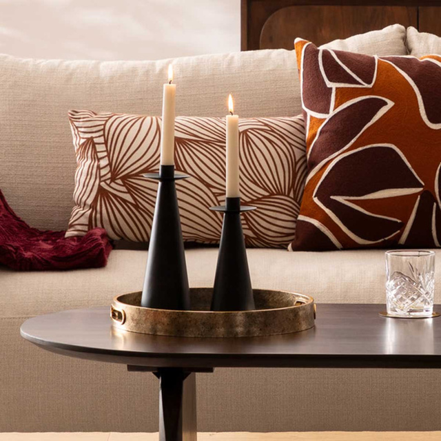 Set sfeșnice metalice, 2 buc.