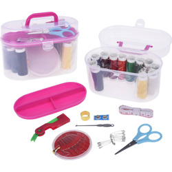 Trusa de cusut in cutie cu maner, 50 bucati