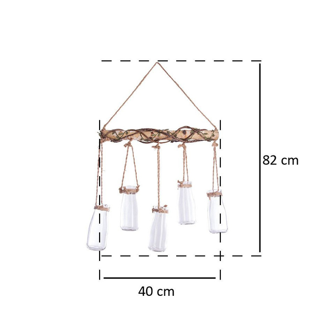 Pandantiv multifuncțional cu felinare de sticlă, decor de perete în stil etno